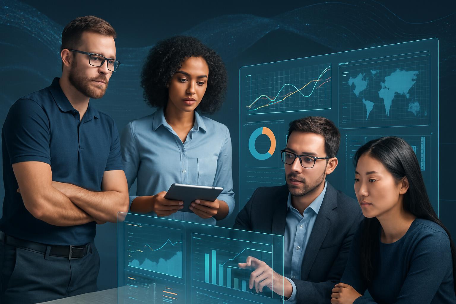 Equipe Simões Consultoria em reunião estratégica de dados